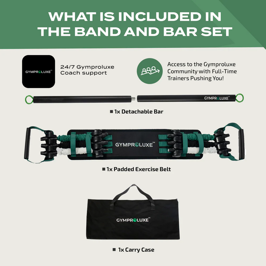 GYMPROLUXE Band and Bar set 2.0  (Winter bundle)