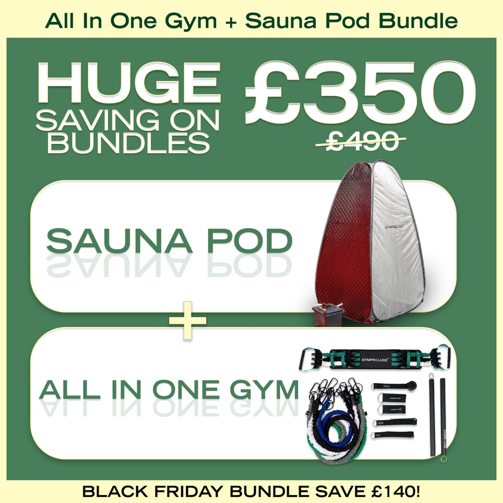 All in one portable gym + sauna pod (Black Friday bundle)