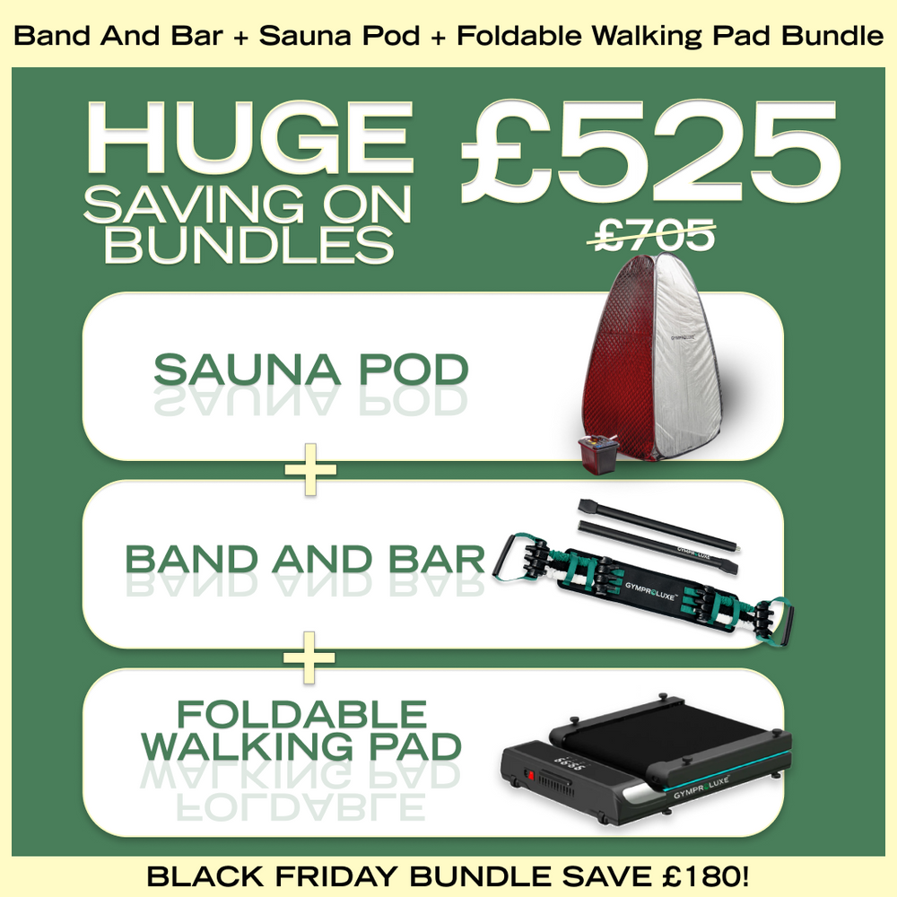 Band & bar 2.0 + Sauna pod + foldable walking pad (Black Friday Bundle)