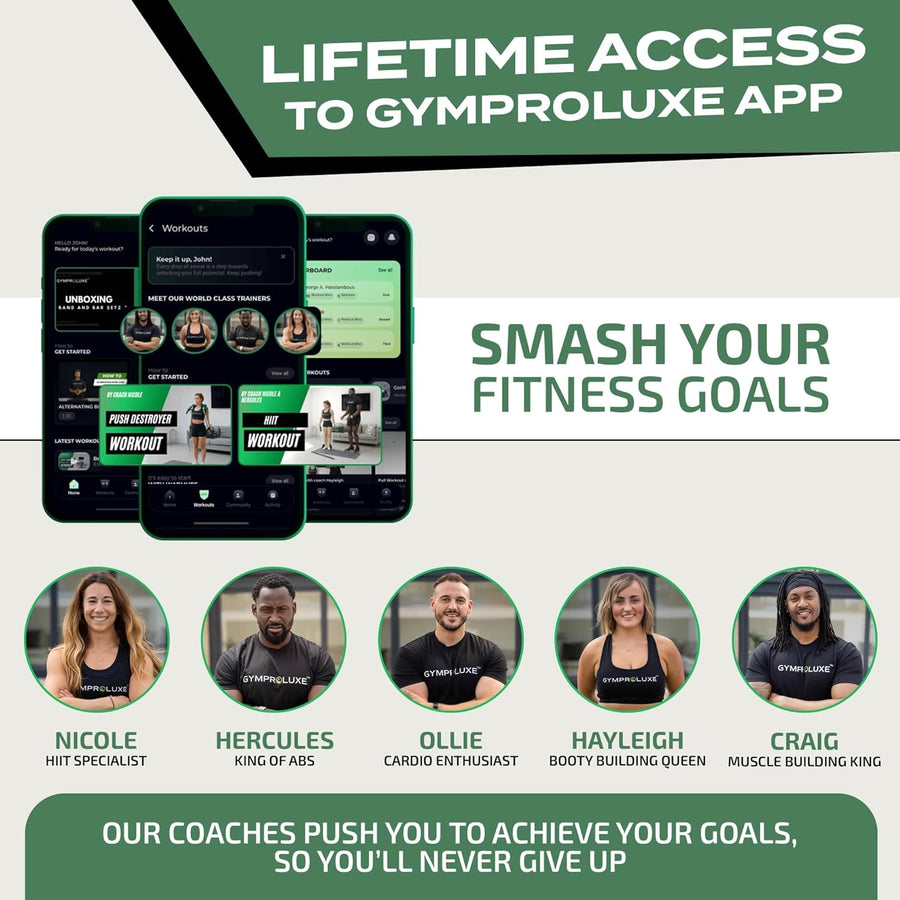 GYMPROLUXE Band and Bar set 2.0 + App (November Bundle)